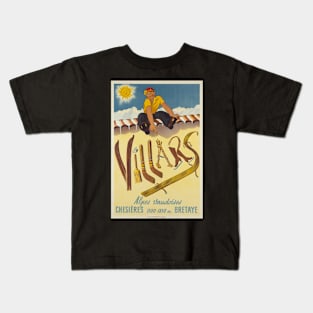 Villars - Chesières,Switzerland,Travel Poster Kids T-Shirt